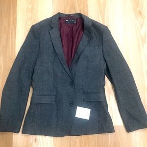 ASOS Design blazer/suit jacket with deep plum inner lining